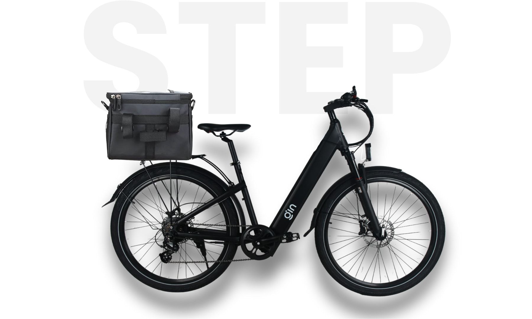 PLUTO step-through e-bike, black