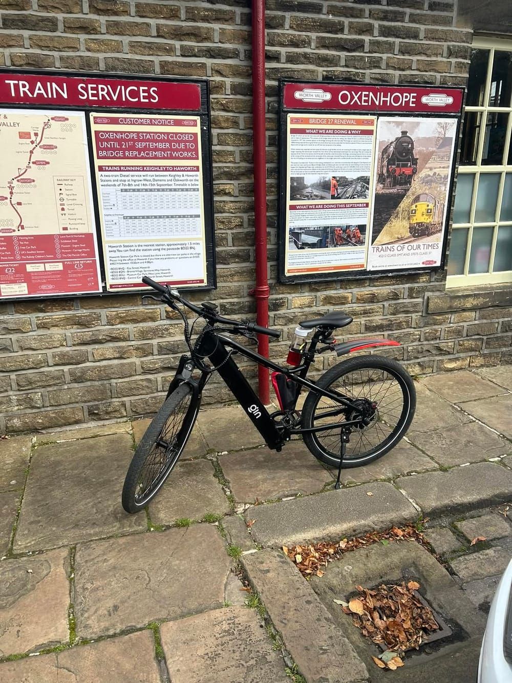 PLUTO e-bike at a railway station